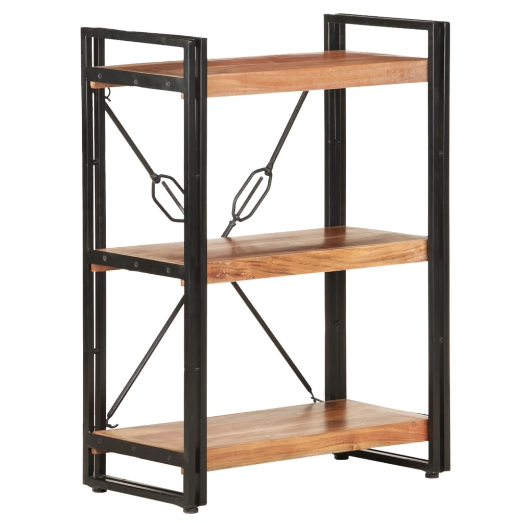 Bücherregal 3 Fächer Mango Massivholz
