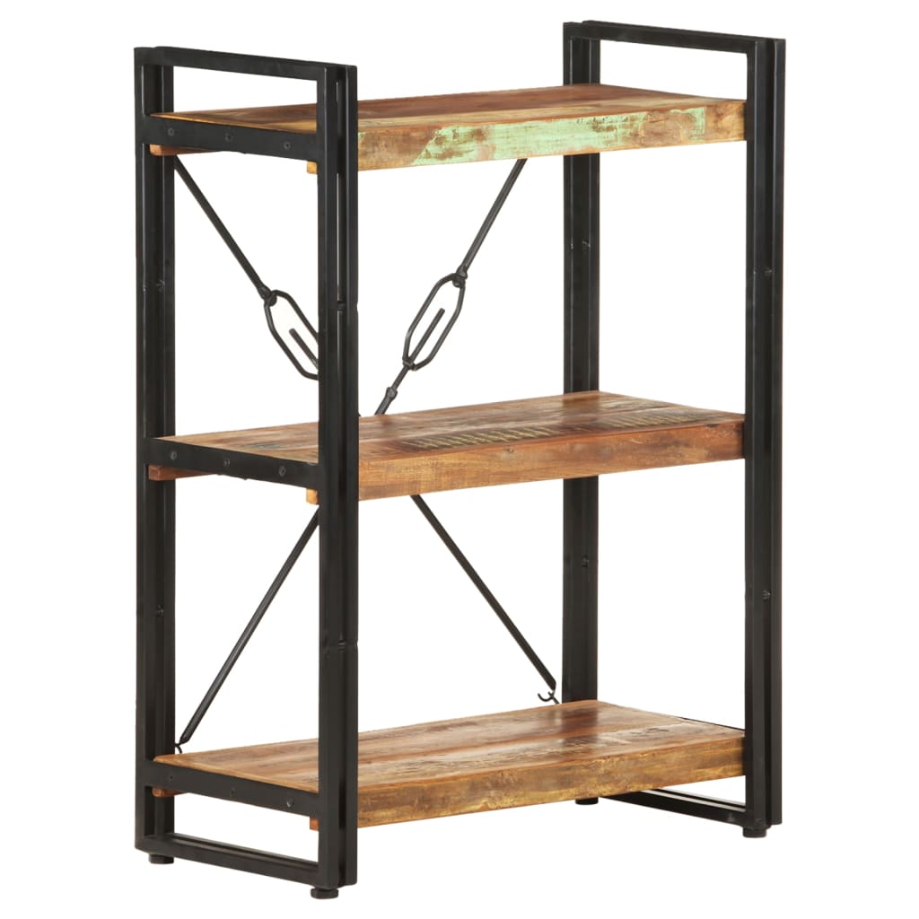 Bücherregal 3 Fächer Mango Massivholz