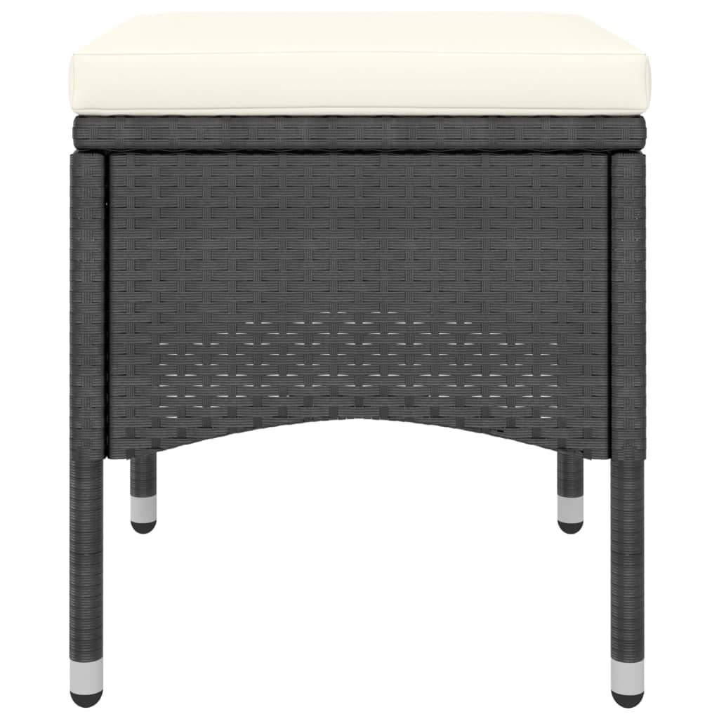 5-Tlg. Garten-Essgruppe Poly Rattan Und Hartglas
