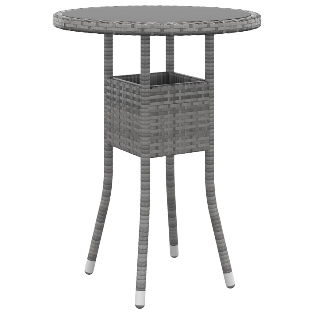 3-Tlg. Garten-Bistro-Set Poly Rattan