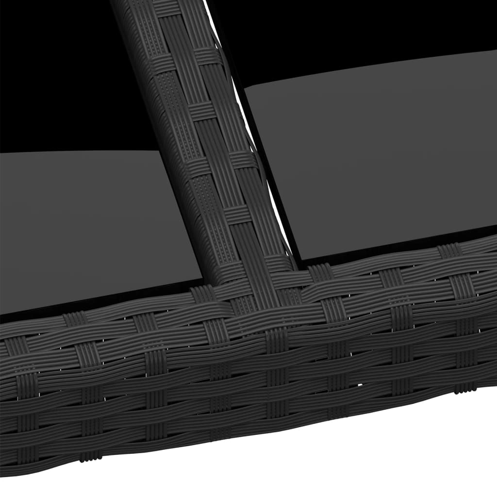 11-Tlg. Garten-Essgruppe Poly Rattan