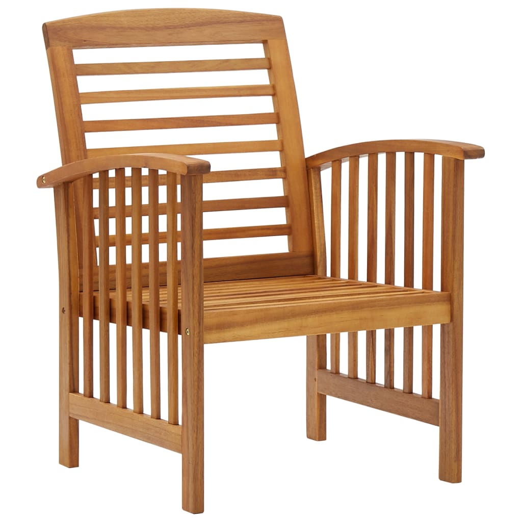 4-Tlg. Garten-Lounge-Set Massivholz Akazie Braun