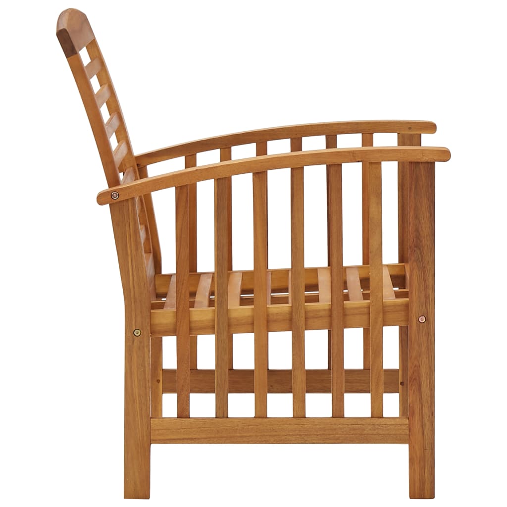 4-Tlg. Garten-Lounge-Set Massivholz Akazie Braun