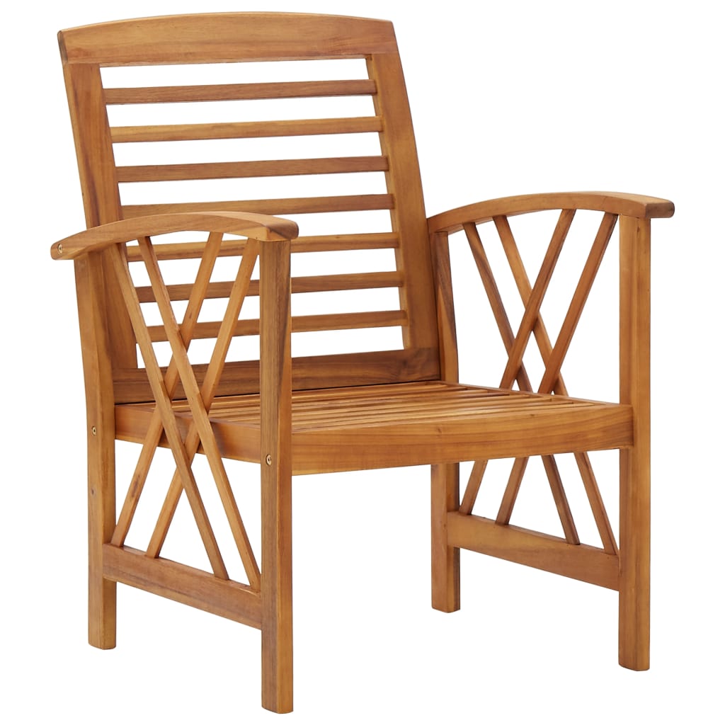 4-Tlg. Garten-Lounge-Set Massivholz Akazie