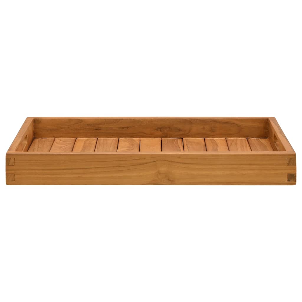 Serviertablett Massivholz Teak
