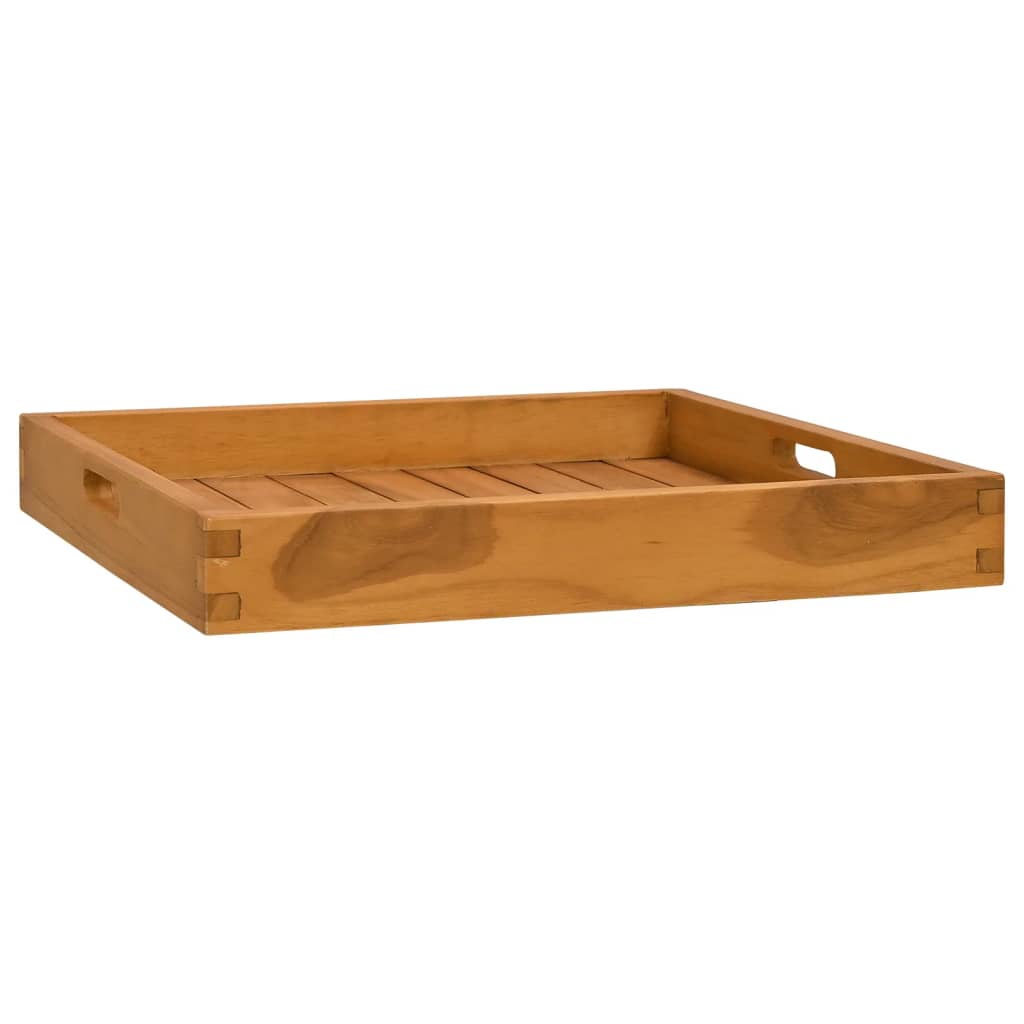 Serviertablett Massivholz Teak