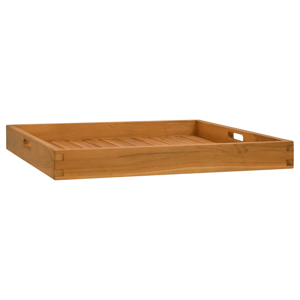 Serviertablett Massivholz Teak