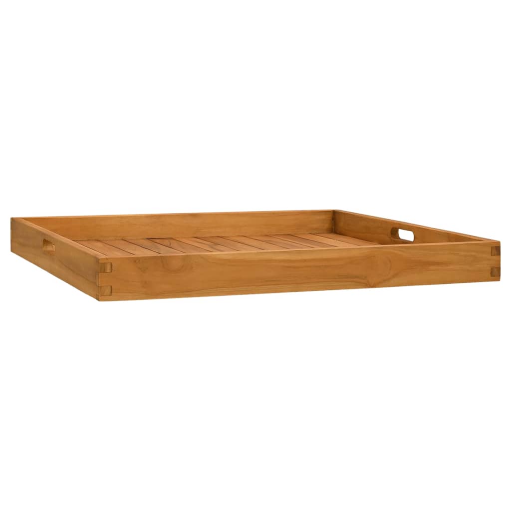 Serviertablett Massivholz Teak