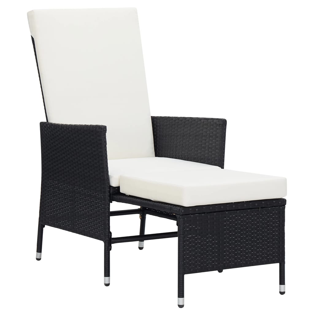 3-Tlg. Garten-Lounge-Set Mit Kissen Poly-Rattan