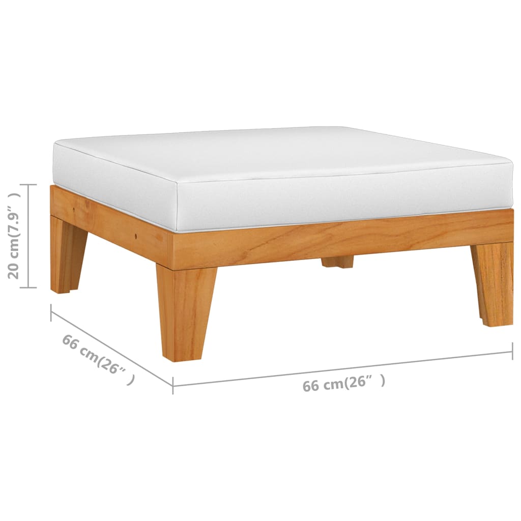 7-Tlg. Garten-Lounge-Set Mit Kissen Massivholz Akazie