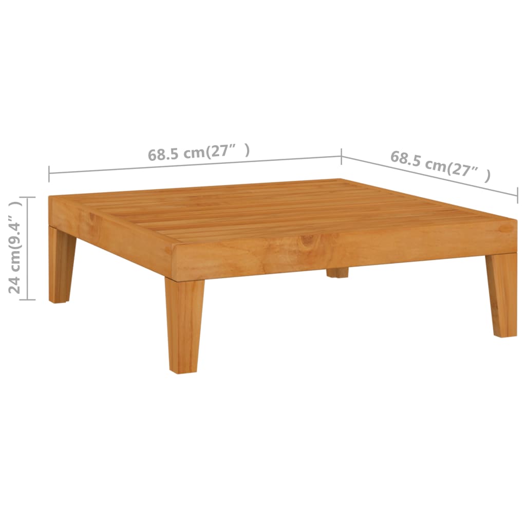 7-Tlg. Garten-Lounge-Set Mit Kissen Massivholz Akazie