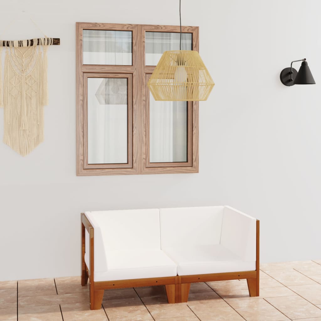 7-Tlg. Garten-Lounge-Set Mit Kissen Massivholz Akazie