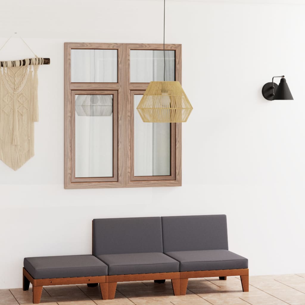 7-Tlg. Garten-Lounge-Set Mit Kissen Massivholz Akazie