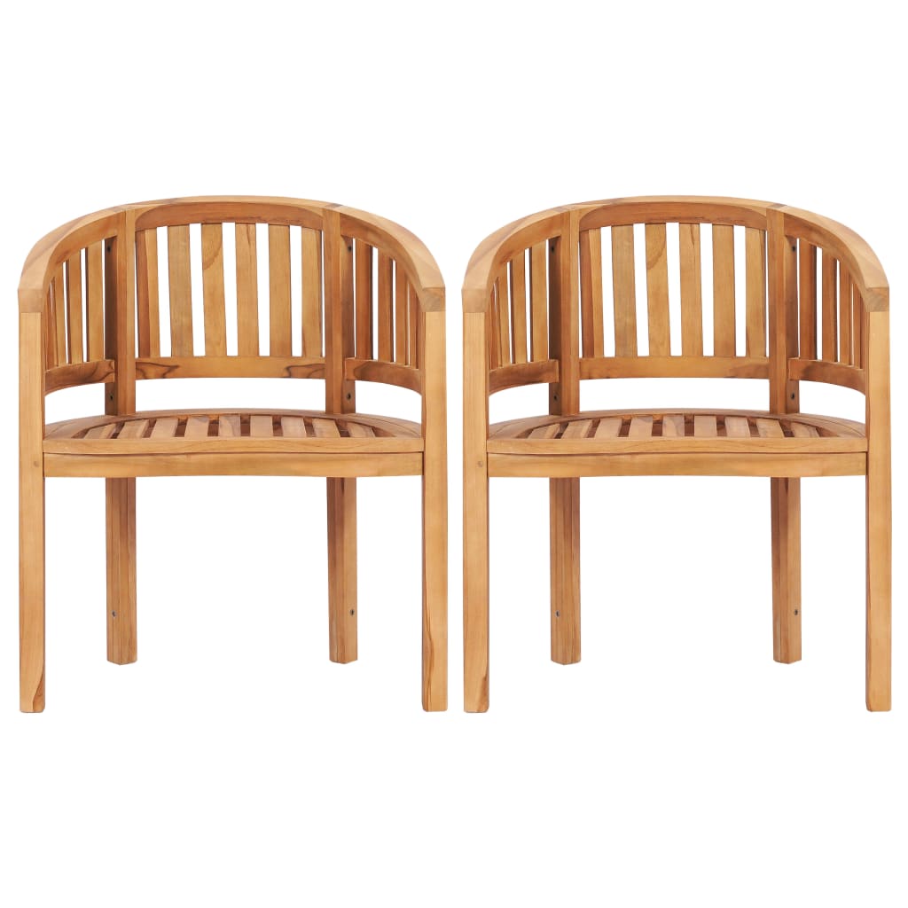 4-Tlg. Garten-Lounge-Set Massivholz Teak