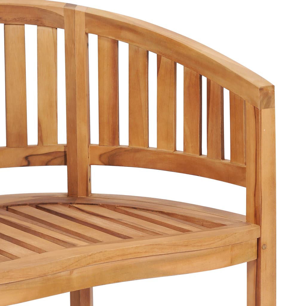 4-Tlg. Garten-Lounge-Set Massivholz Teak