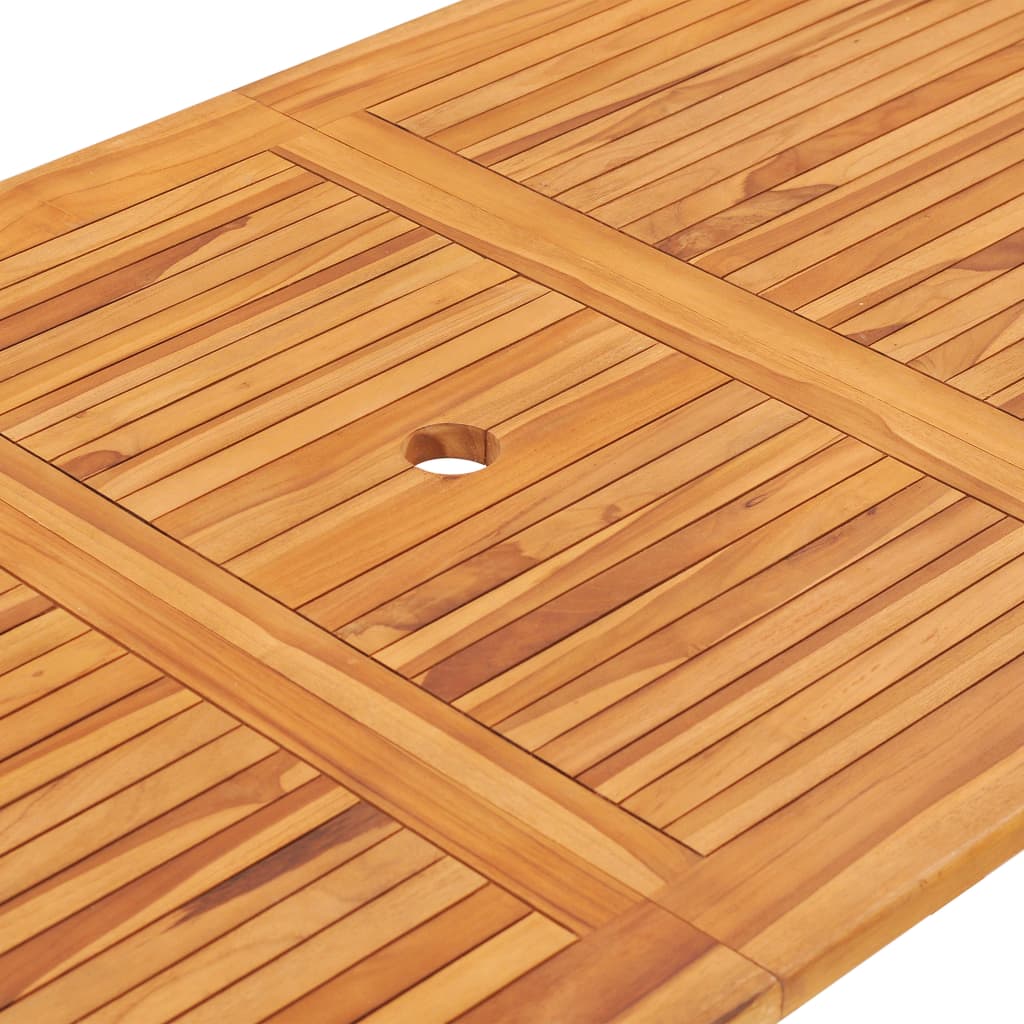 7-Tlg. Garten-Essgruppe Klappbar Massivholz Teak