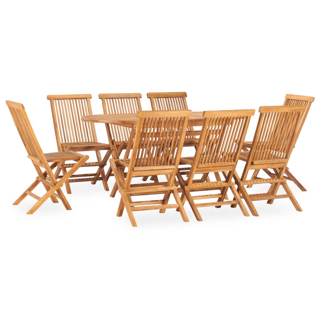 7-Tlg. Garten-Essgruppe Klappbar Massivholz Teak