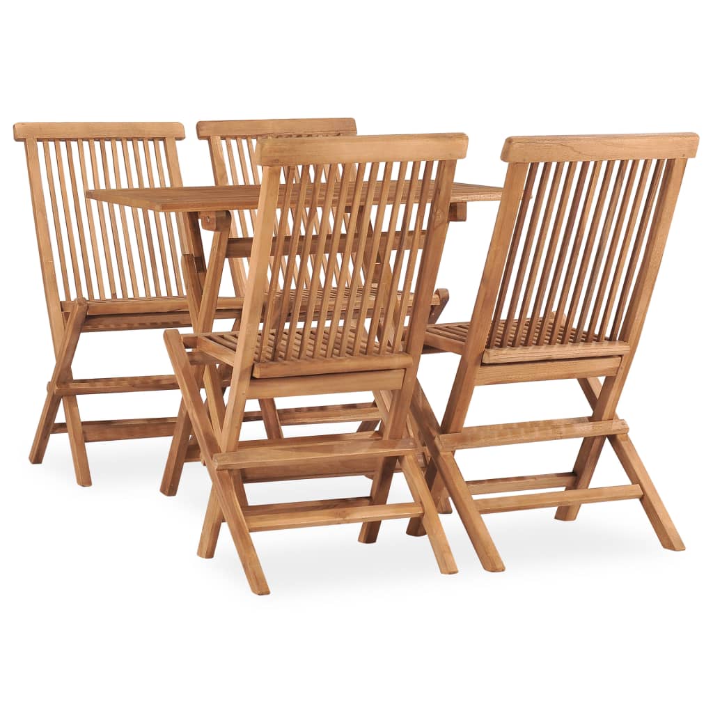 7-Tlg. Garten-Essgruppe Klappbar Massivholz Teak