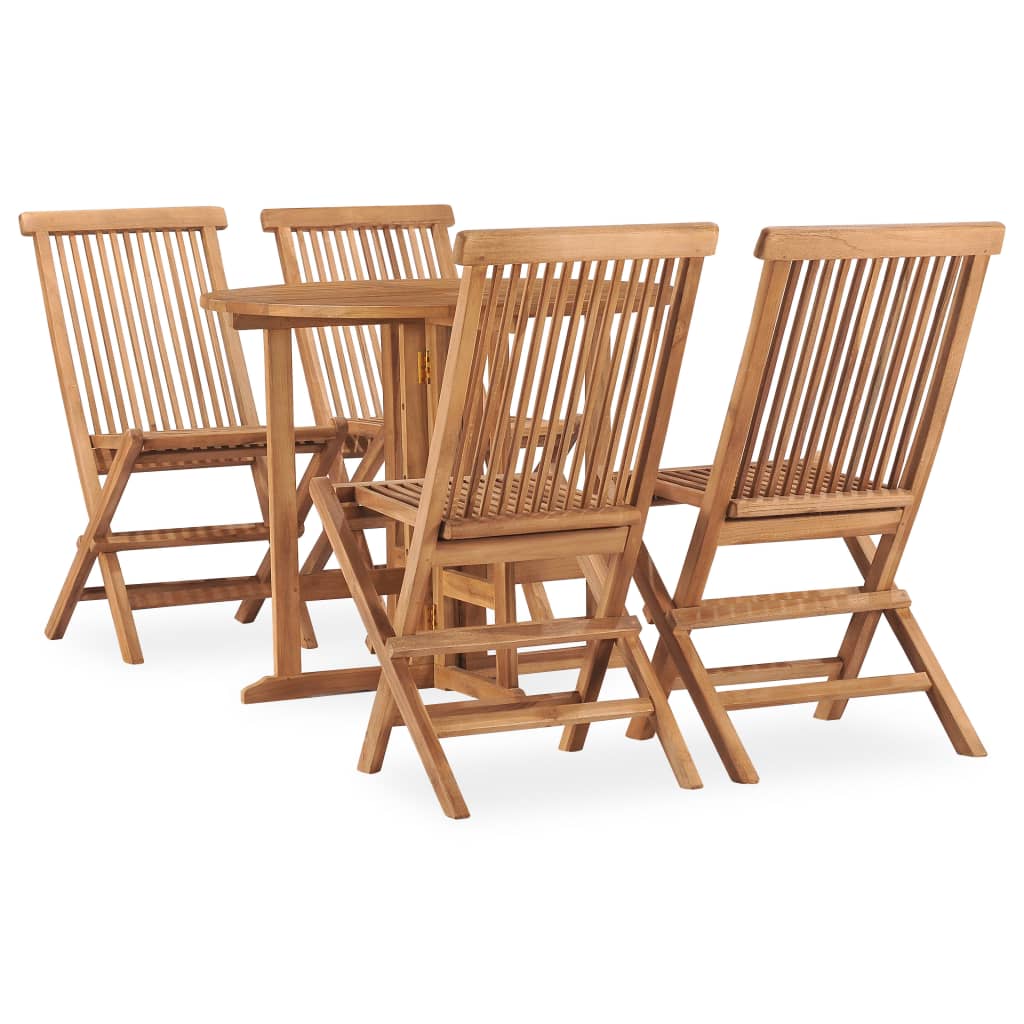 7-Tlg. Garten-Essgruppe Klappbar Massivholz Teak