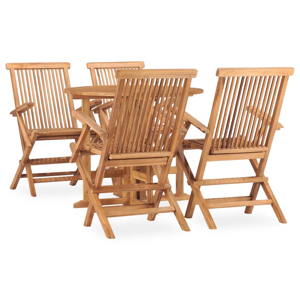 7-Tlg. Garten-Essgruppe Klappbar Massivholz Teak
