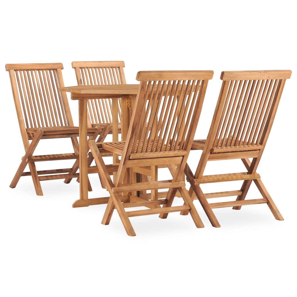 7-Tlg. Garten-Essgruppe Klappbar Massivholz Teak