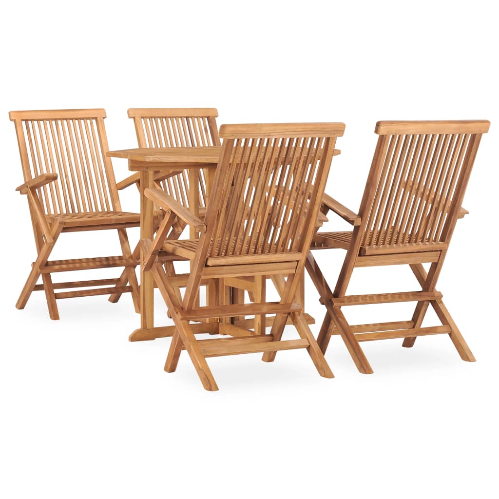 7-Tlg. Garten-Essgruppe Klappbar Massivholz Teak