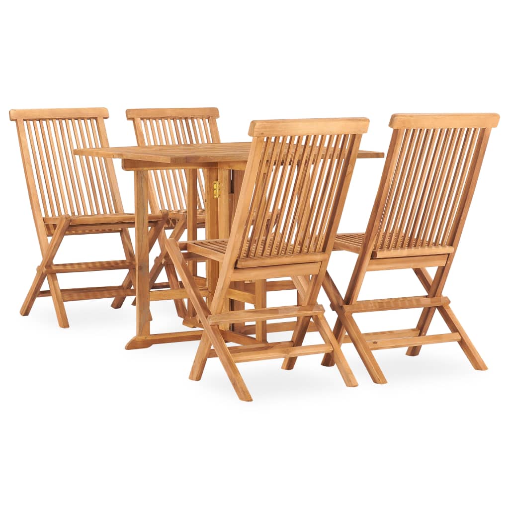 7-Tlg. Garten-Essgruppe Klappbar Massivholz Teak