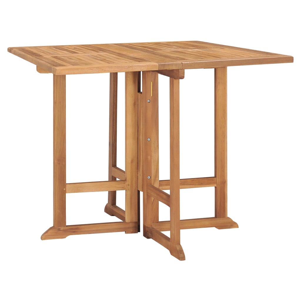 5-Tlg. Garten-Essgruppe Klappbar Massivholz Teak
