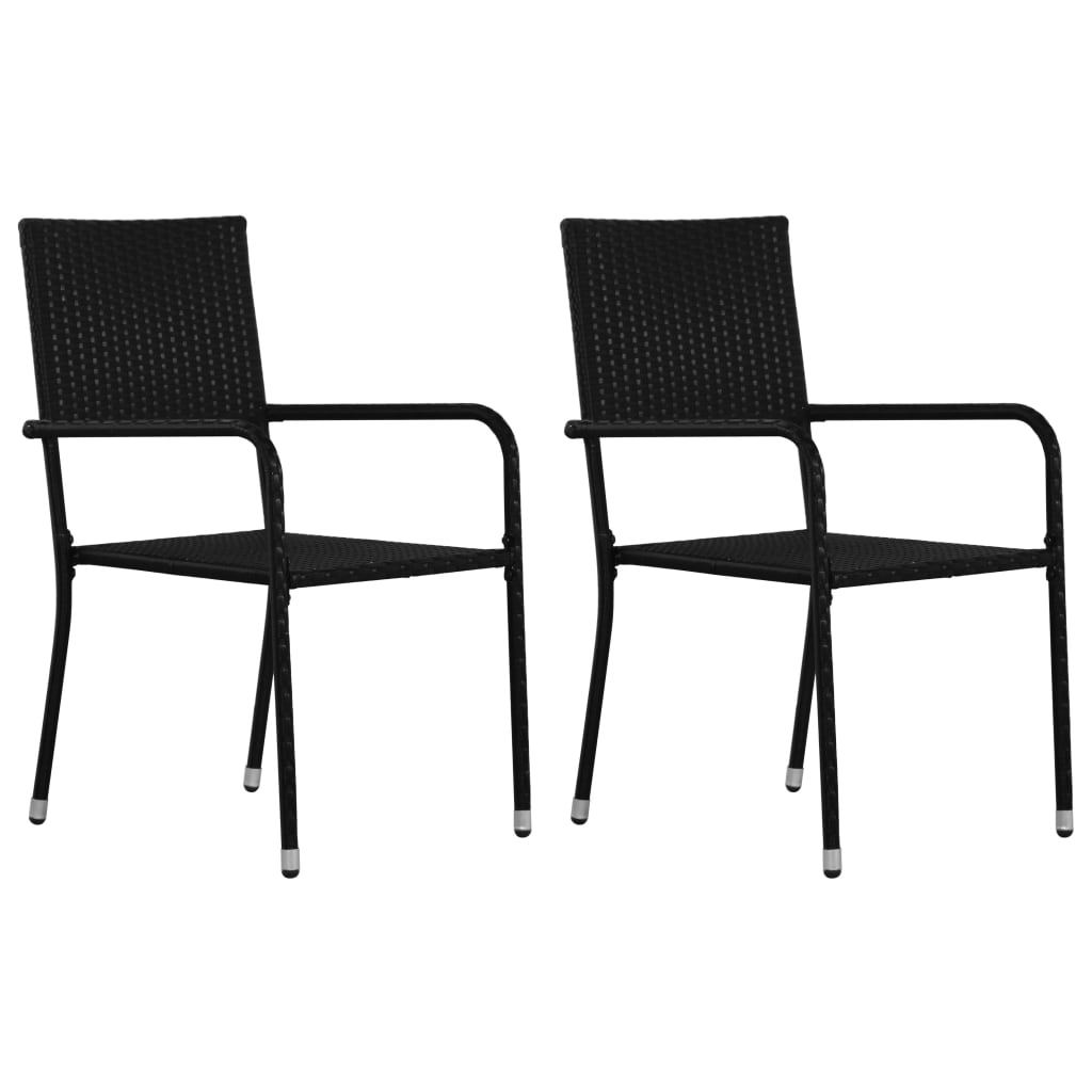 3-Tlg. Garten-Essgruppe Poly Rattan