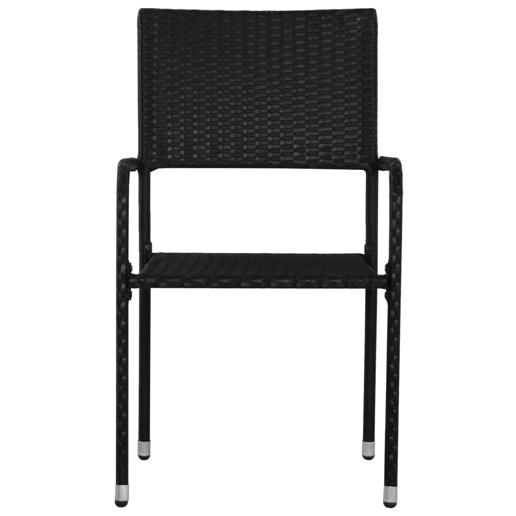 3-Tlg. Garten-Essgruppe Poly Rattan