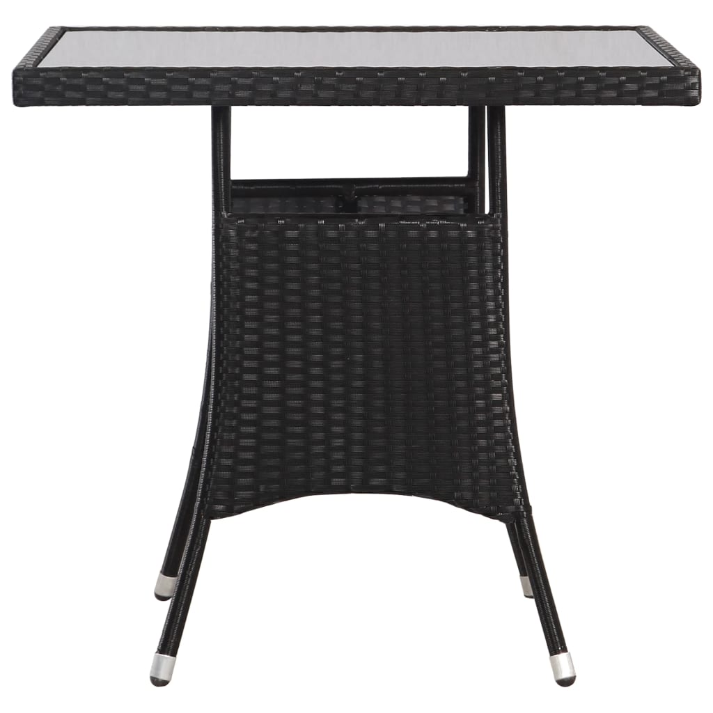 3-Tlg. Garten-Essgruppe Poly Rattan