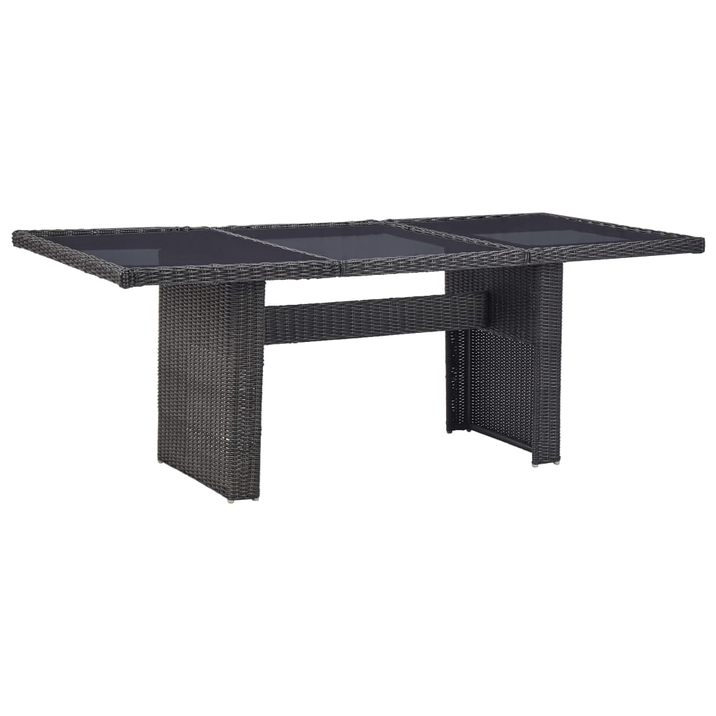 7-Tlg. Garten-Essgruppe Poly Rattan