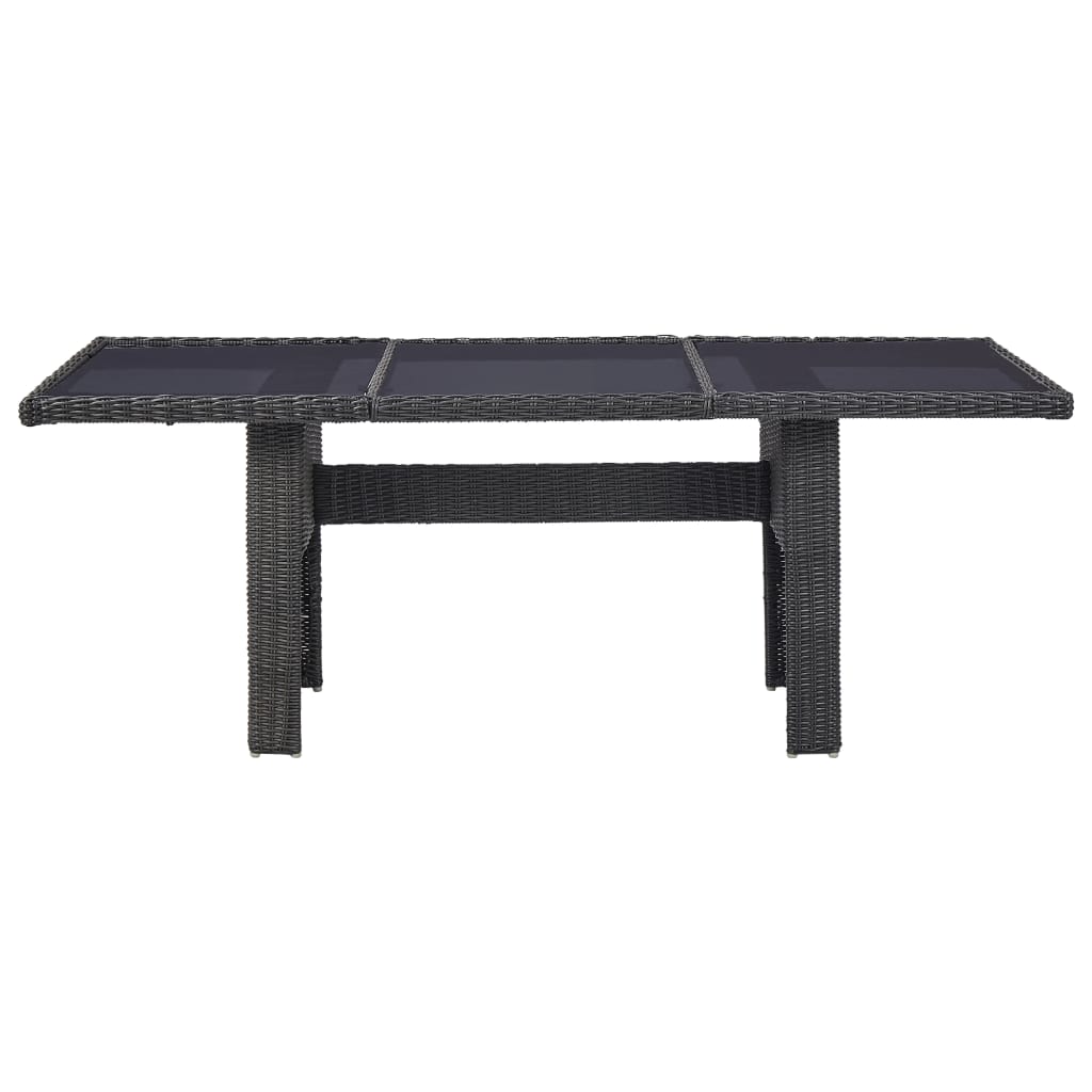 7-Tlg. Garten-Essgruppe Poly Rattan