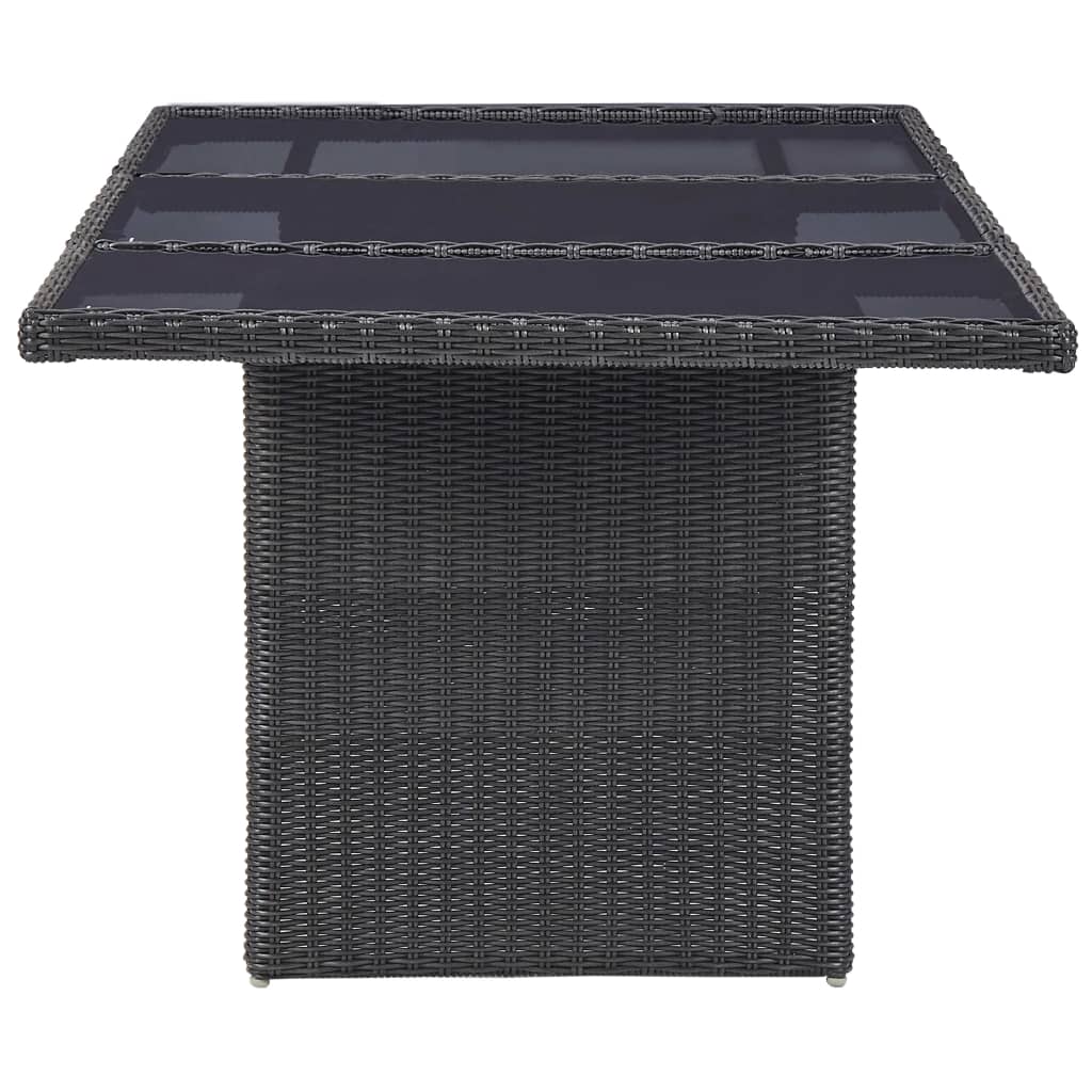 7-Tlg. Garten-Essgruppe Poly Rattan