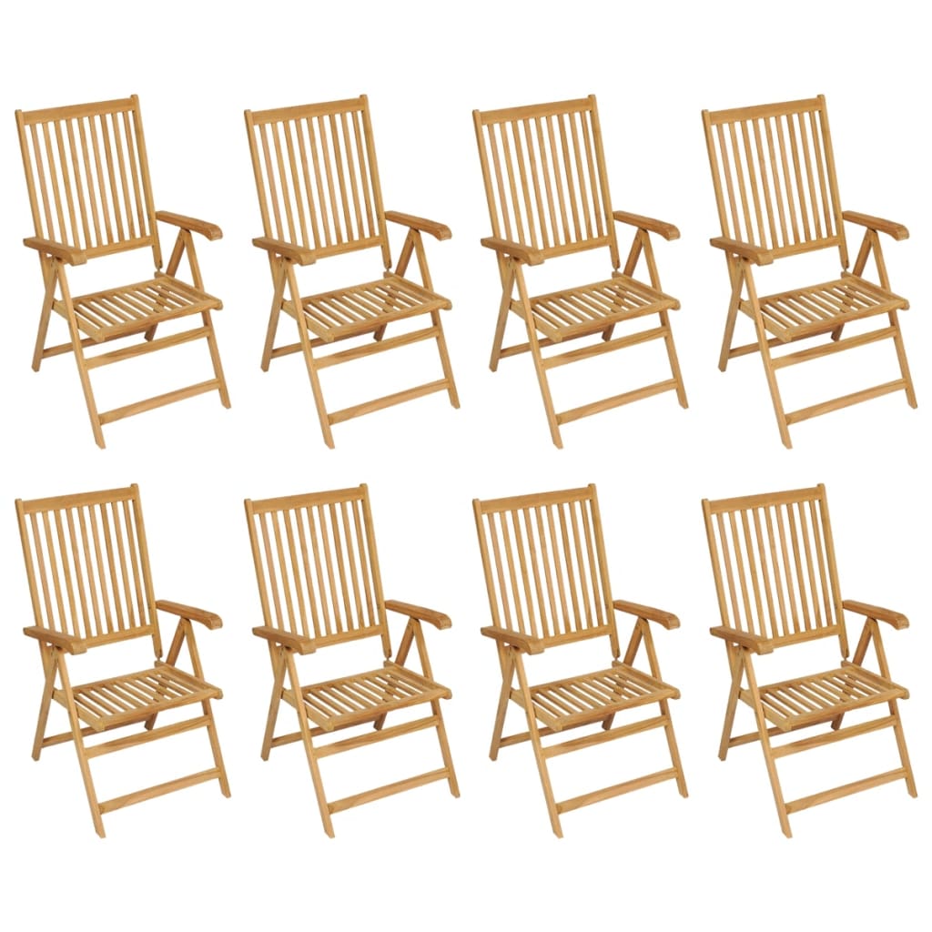 9-Tlg. Garten-Essgruppe Massivholz Teak