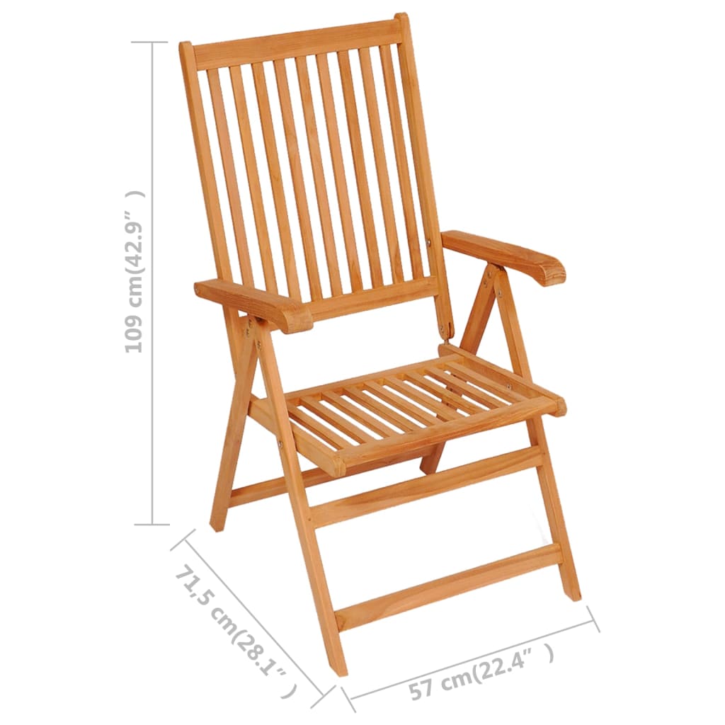 9-Tlg. Garten-Essgruppe Massivholz Teak