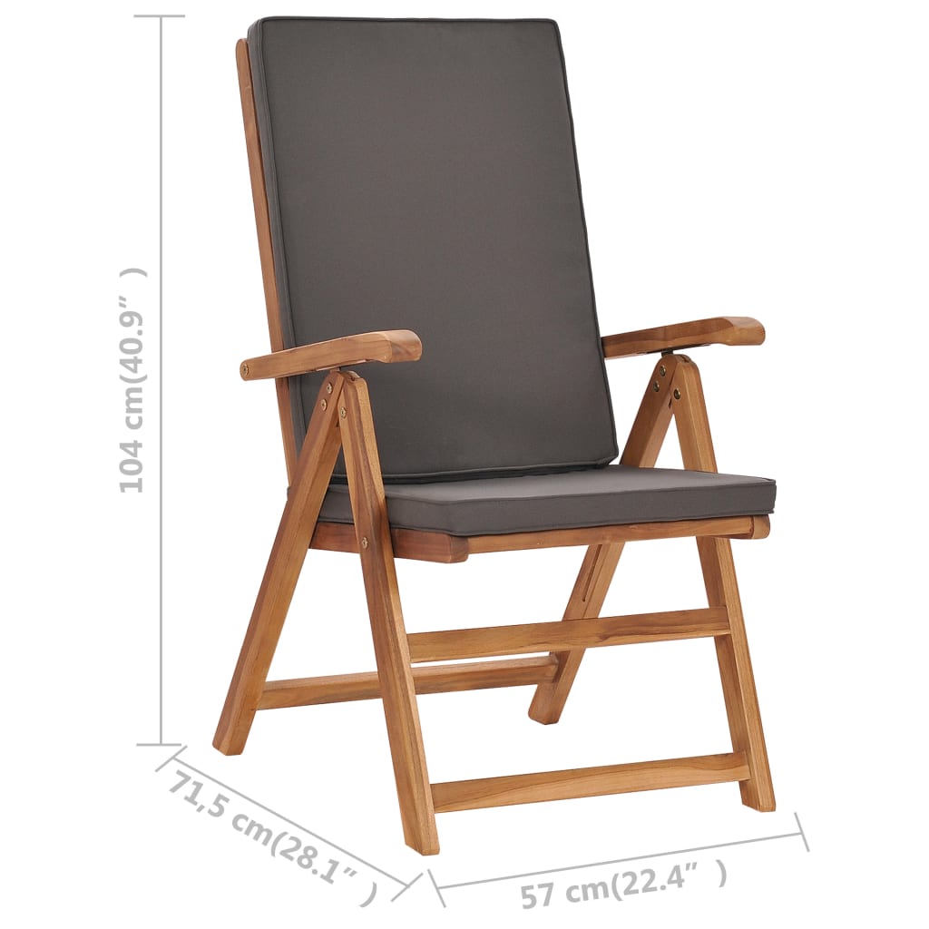 7-Tlg. Garten-Essgruppe Mit Kissen Massivholz Teak