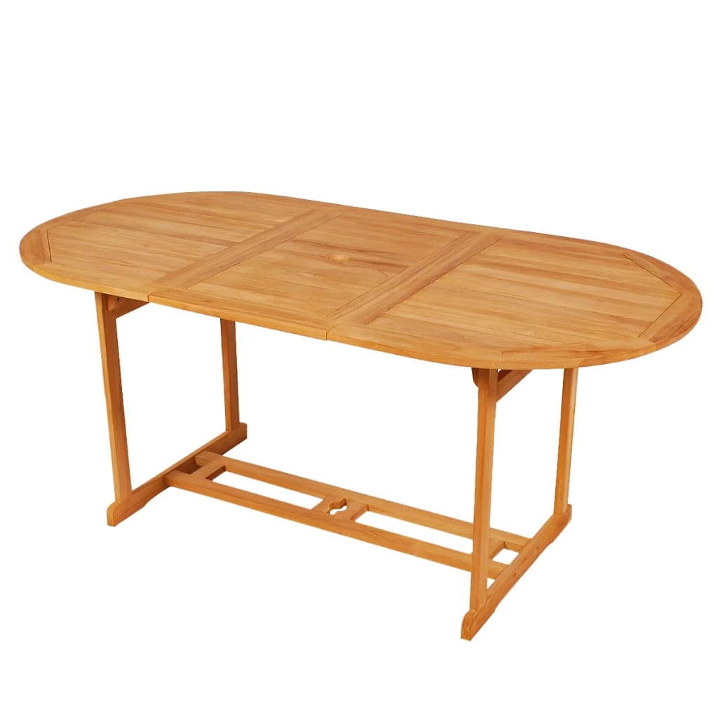 7-Tlg. Garten-Essgruppe Massivholz Teak