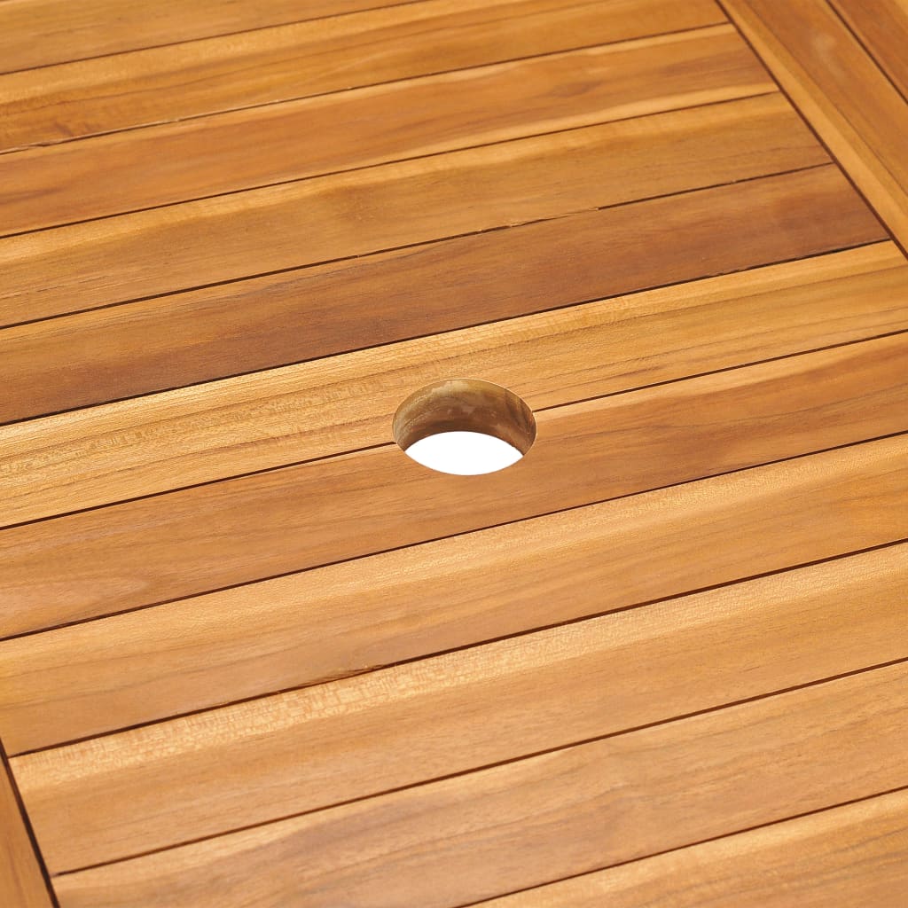 7-Tlg. Garten-Essgruppe Massivholz Teak