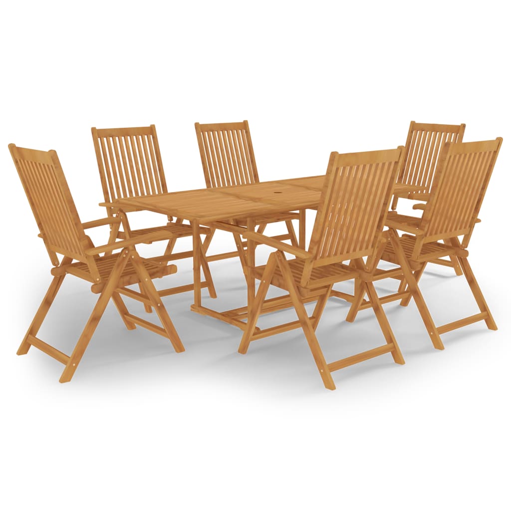 9-Tlg. Garten-Essgruppe Massivholz Teak