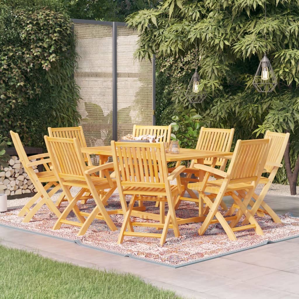 7-Tlg. Garten-Essgruppe Massivholz Teak