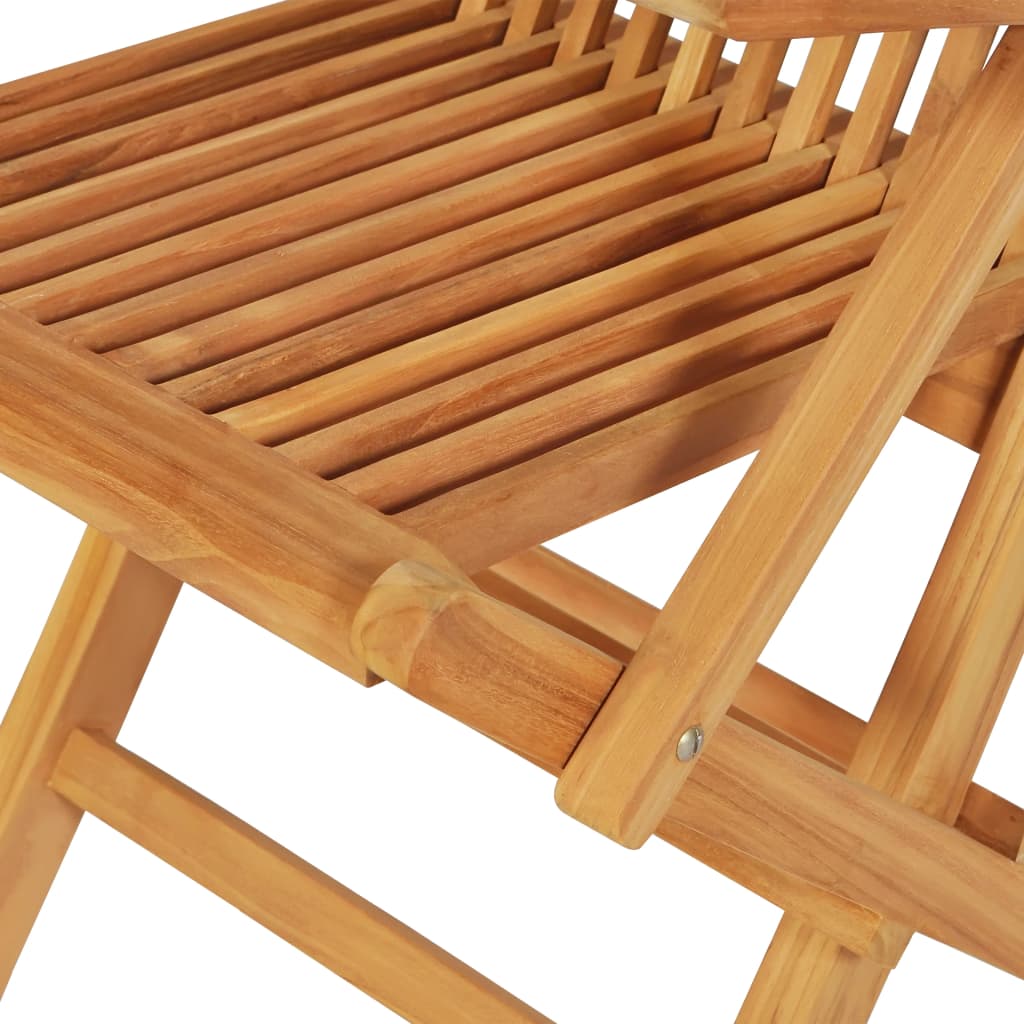 5-Tlg. Garten-Essgruppe Massivholz Teak
