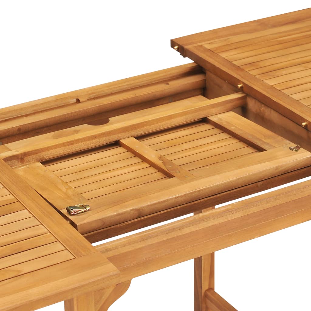 5-Tlg. Garten-Essgruppe Massivholz Teak