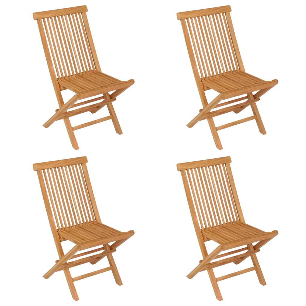 5-Tlg. Garten-Essgruppe Massivholz Teak