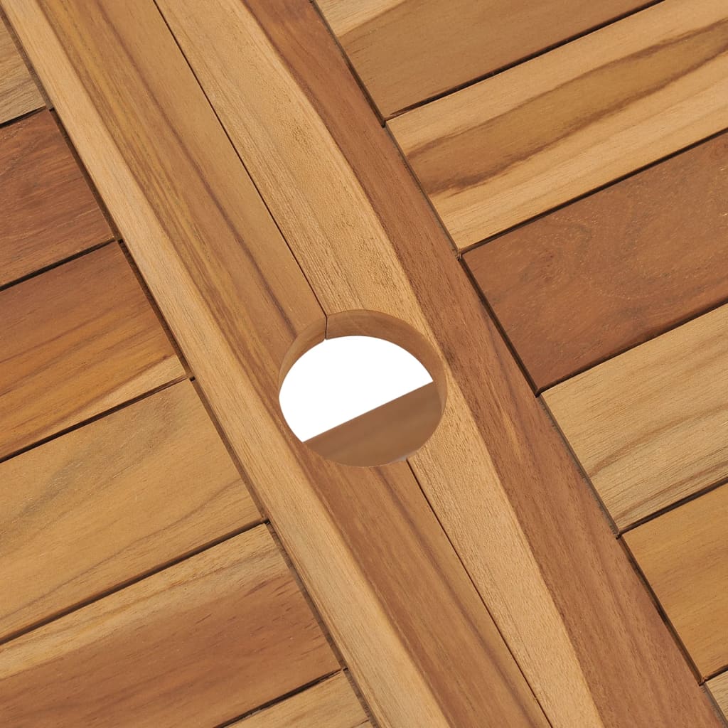 5-Tlg. Garten-Essgruppe Massivholz Teak