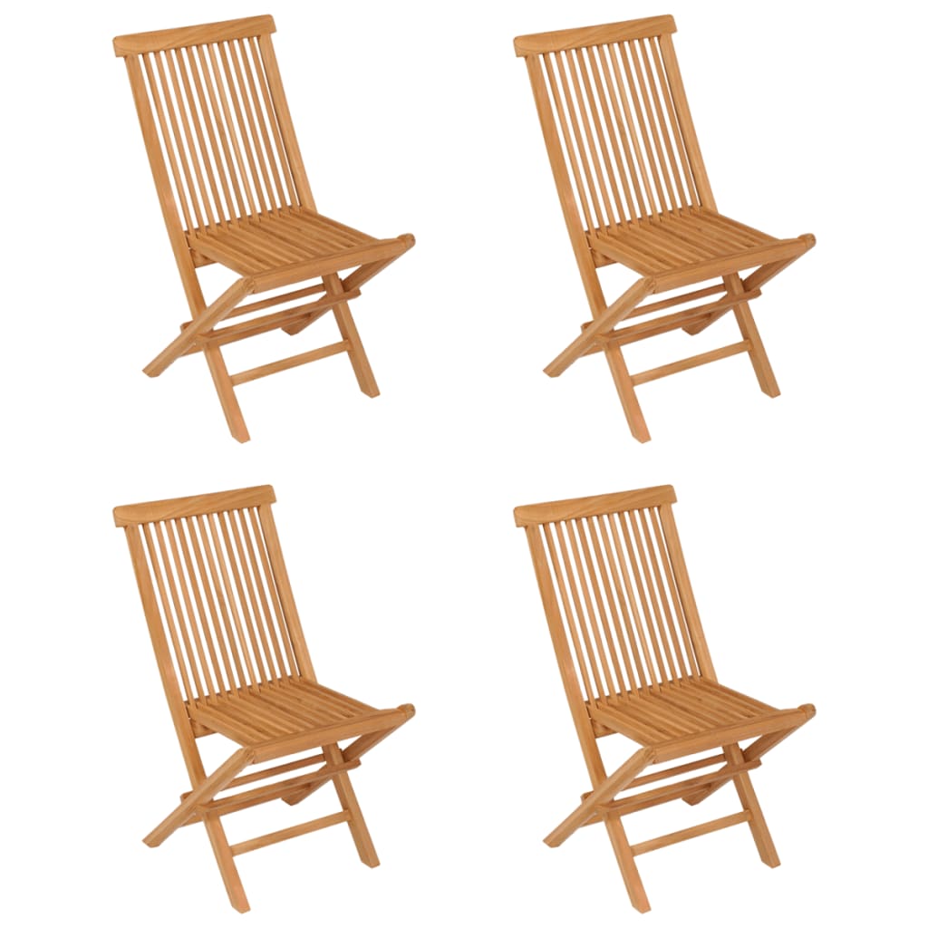 5-Tlg. Garten-Essgruppe Massivholz Teak