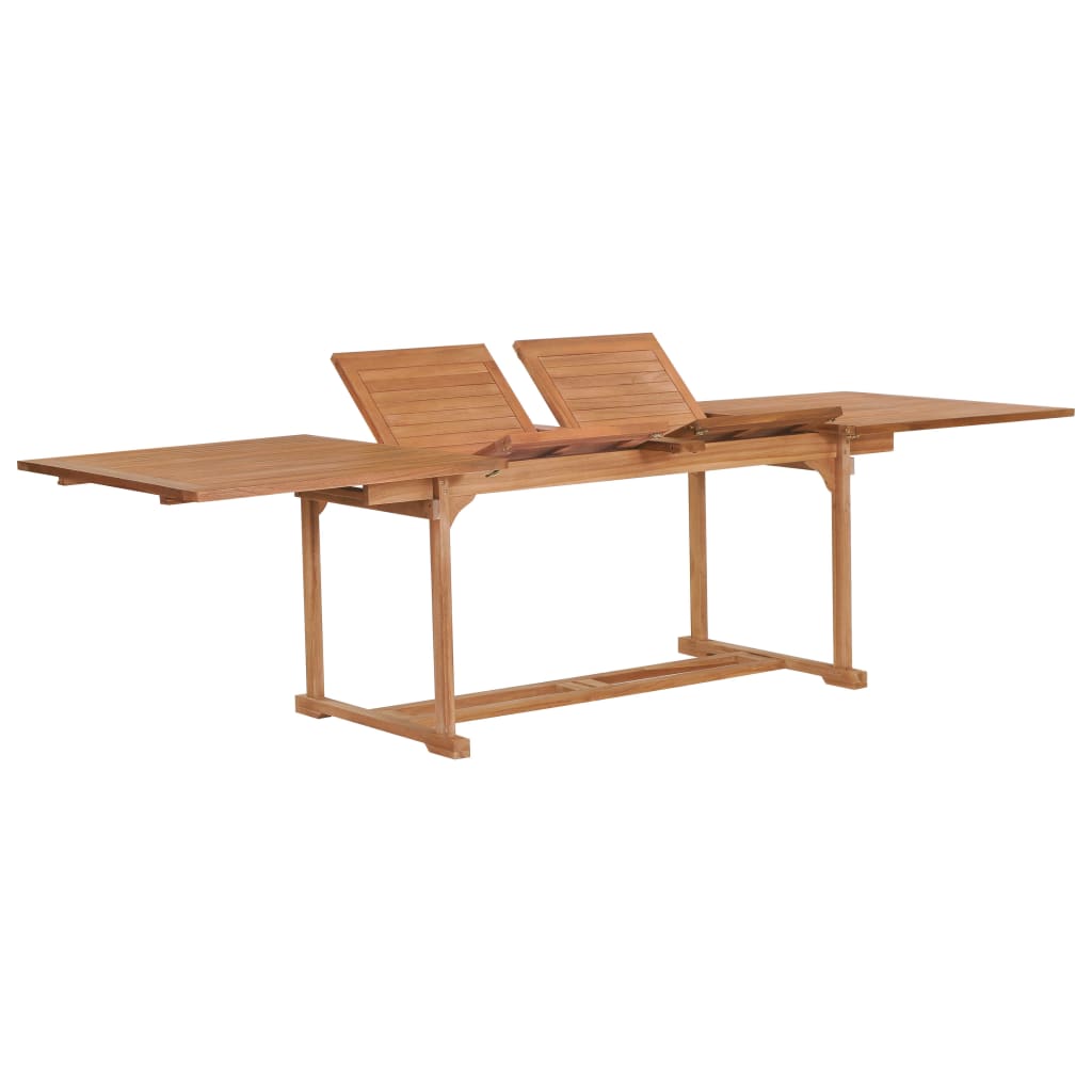 9-Tlg. Garten-Essgruppe Teak Massivholz