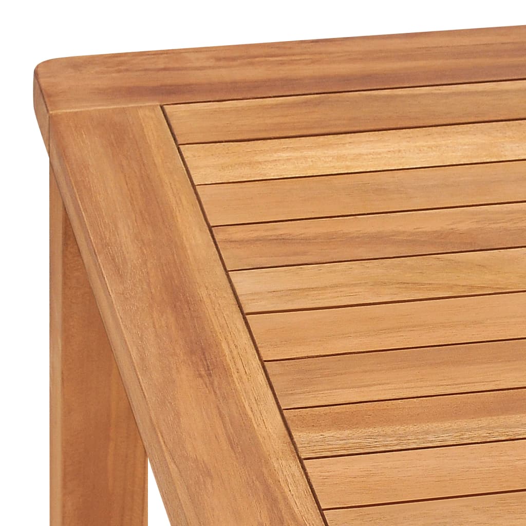 5-Teiliges Garten-Ess-Set 140 X 80 Cm Massivholz Teak