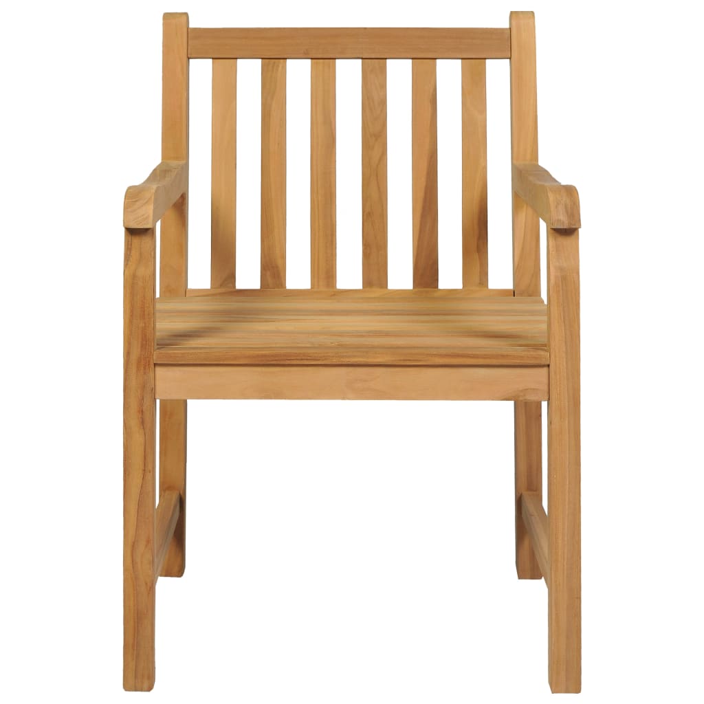 5-Teiliges Garten-Ess-Set 140 X 80 Cm Massivholz Teak
