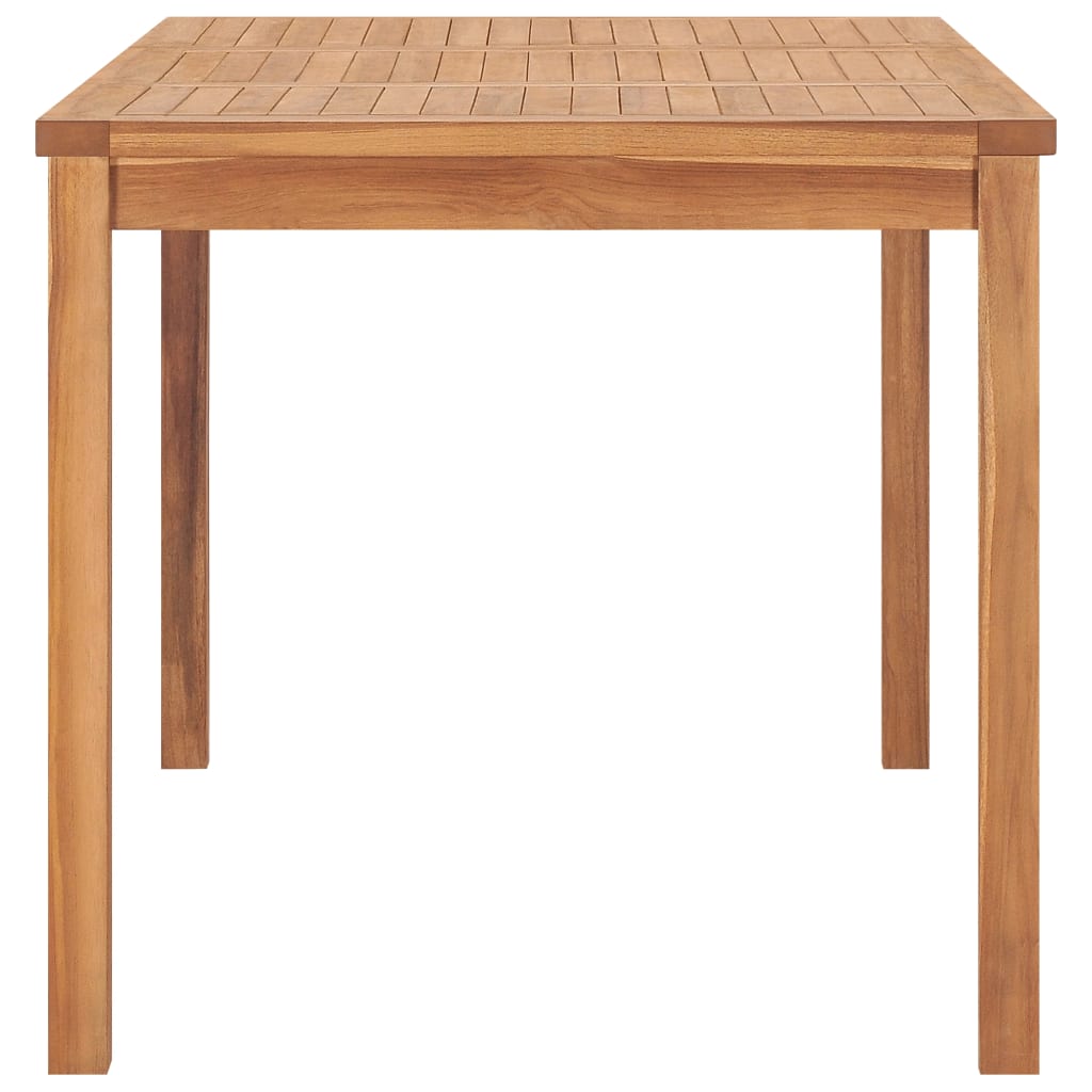 5-Teiliges Garten-Ess-Set 140 X 80 Cm Massivholz Teak